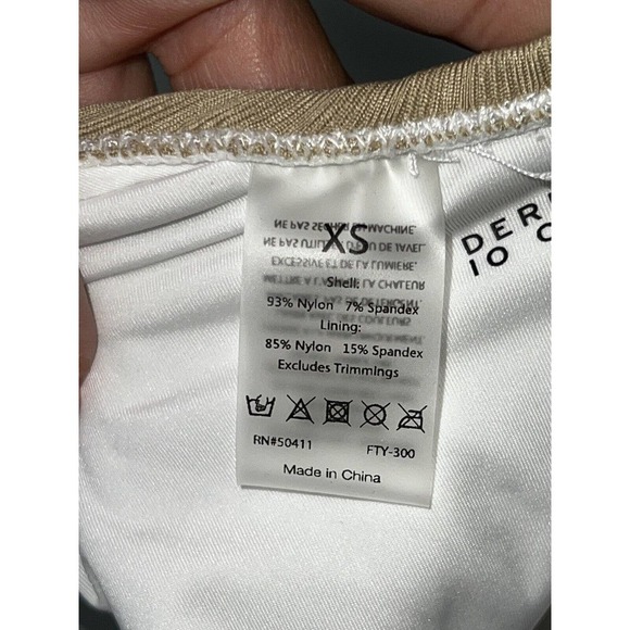 derek lam 10 crosby Lace up Swim Color Black detal Womens Size XS NWOT - Picture 11 of 11